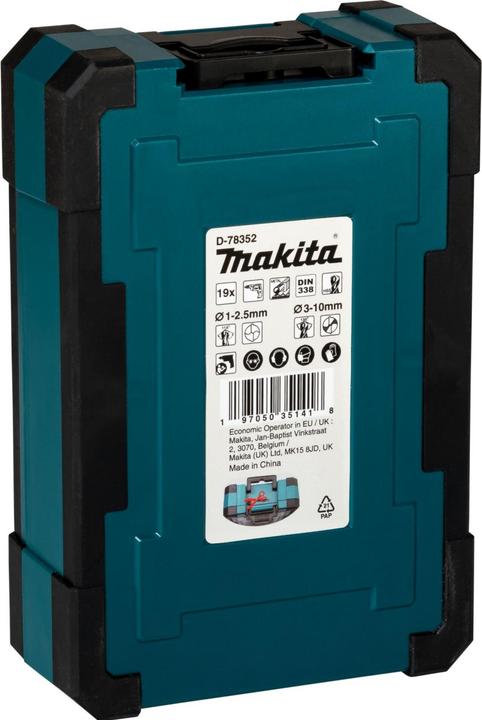 Immagine prodotto Makita D-78352 Set di punte per metallo HSS-GS diametro 1,00 (1,0 - 10,0 mm)