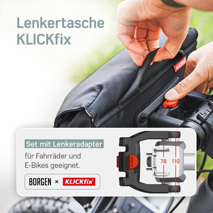 Produktbild Borgen Lenkertasche KLICKfix (5 l, Lenkertasche)