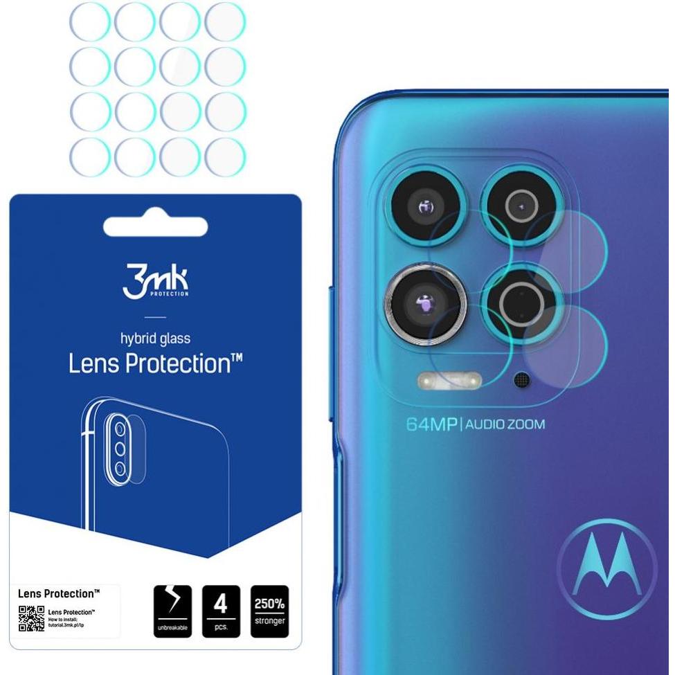 3MK Motorola Moto G100 5G - Protezione lente? (4 pz., Motorola Moto G100), Pellicola protettiva smartphone, Trasparente