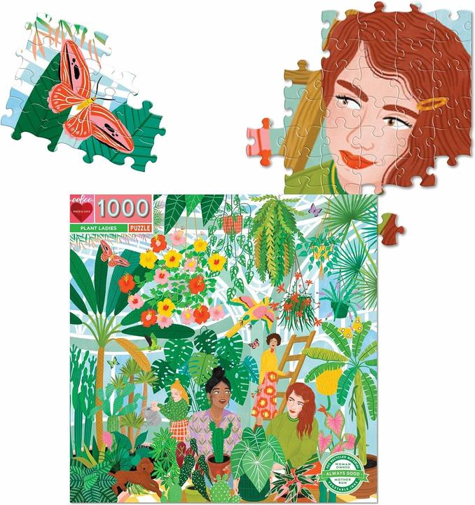 Immagine prodotto Eeboo Puzzle rotondo 1000 pezzi - Dita verdi (1000 pezzi)