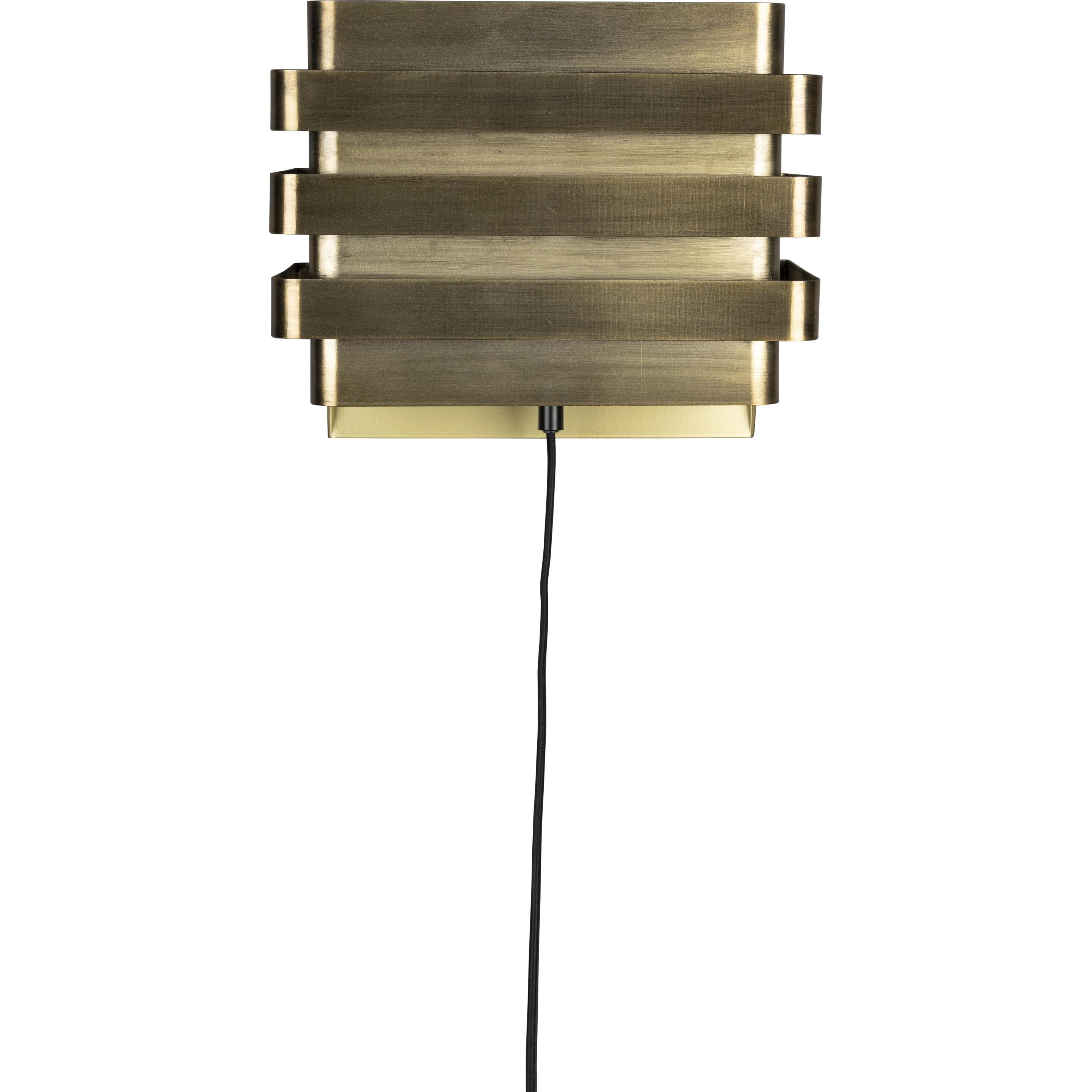 Dutchbone, Wandleuchte + Deckenleuchte, Dumont Wall Lamp Brass (E27)