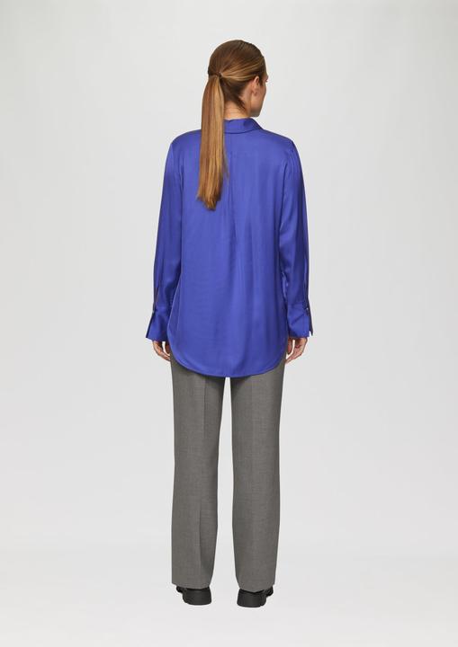 Produktbild S.Oliver Bluse Longbluse aus Viskosesatin mit Metallknöpfen (46)