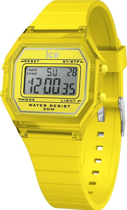 Actual product image ICE Watch Ice Digit Retro Electric Yellow Clear Small (32 mm)