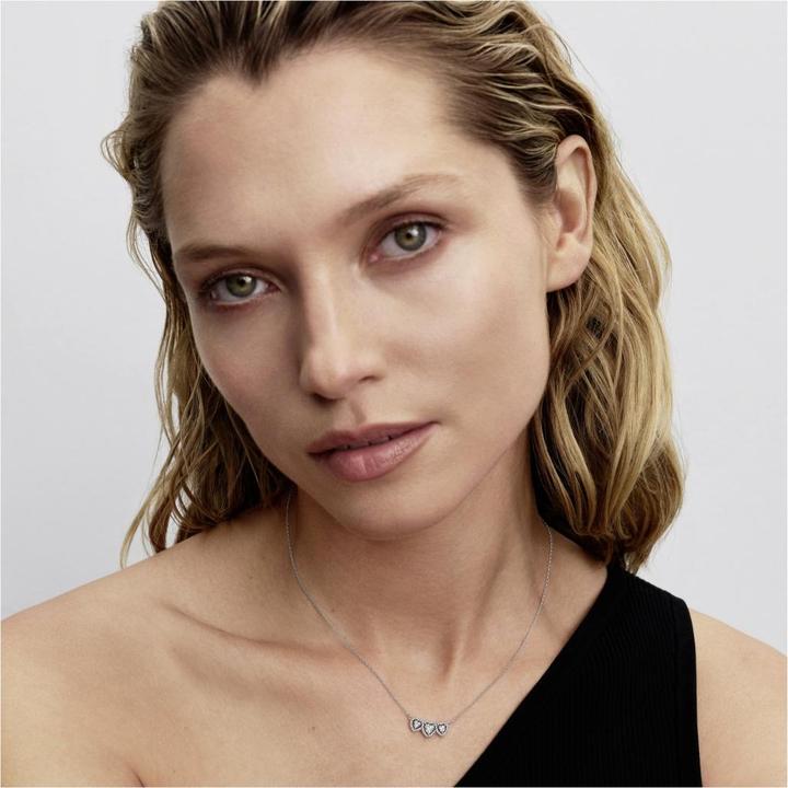 Immagine prodotto Pandora Necklace with pendant Halo Heart Trilogy (Argento, Argento 925)