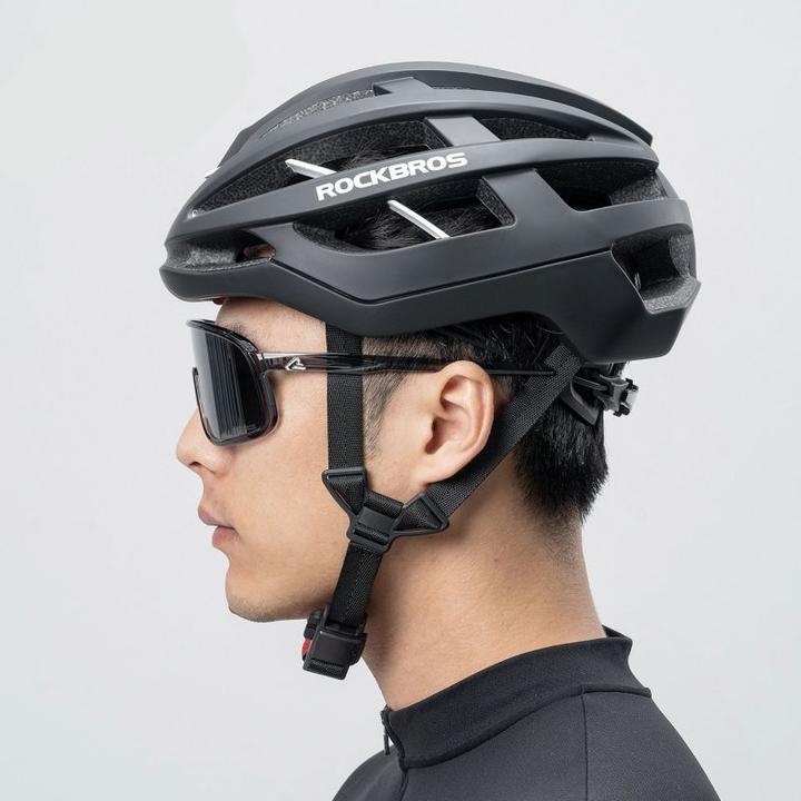 Actual product image Rockbros Kask rowerowy HC-58BK-L 58-61 cm - czarno-szary (58 - 61 cm)
