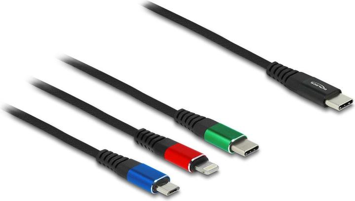 Delock 3in1 USB-C-Ladekabel (1 m, USB 2.0)