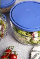 Actual product image Borgonovo igloo jar 22cm with blue lid