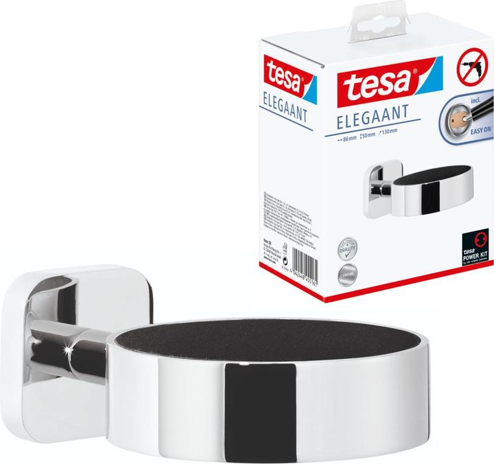 Produktbild tesa ELEGAANT Fönhalter inkl. Klebelösung ohne Bohren
