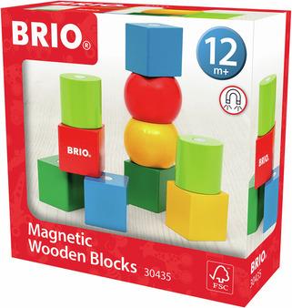 Immagine prodotto Ravensburger BRIO - 30435 Blocchi magnetici in legno | Blocchi di legno per bambini dai 12 mesi in su