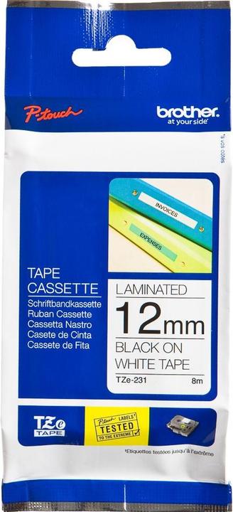 Produktbild Brother TZe-231 (1.20 cm, Weiss, Schwarz)