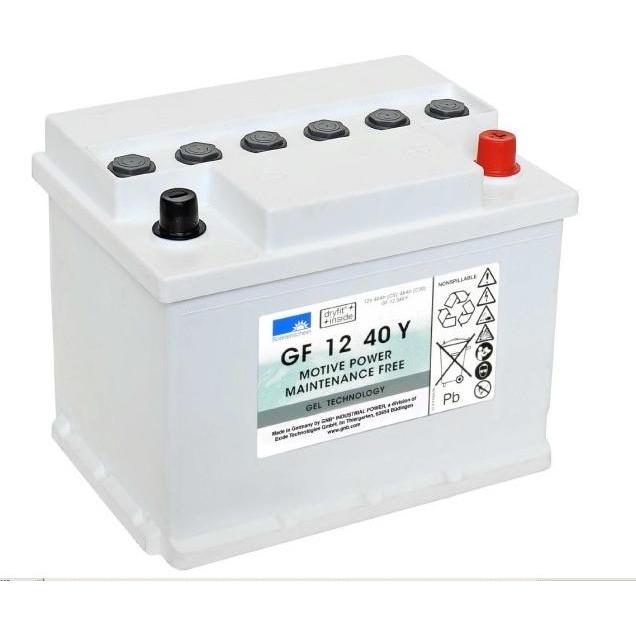 Exide, Versorgungsbatterie, Dryfit GF 12 040 Y Blei Akku mit A-Pol 12V, 40000mAh (12 V)