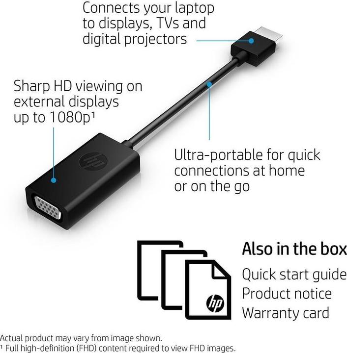 Immagine prodotto HP Adattatore da HDMI a VGA (VGA, 4.50 cm)