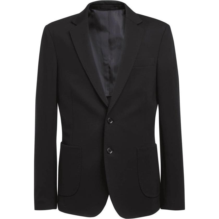 Brook Taverner, Herren, Anzug, Blazer aus Jersey, Schwarz, (58)