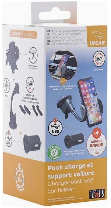 Immagine prodotto T'nB Set di supporti 3 in 1 per smartphone/dispositivi GPS