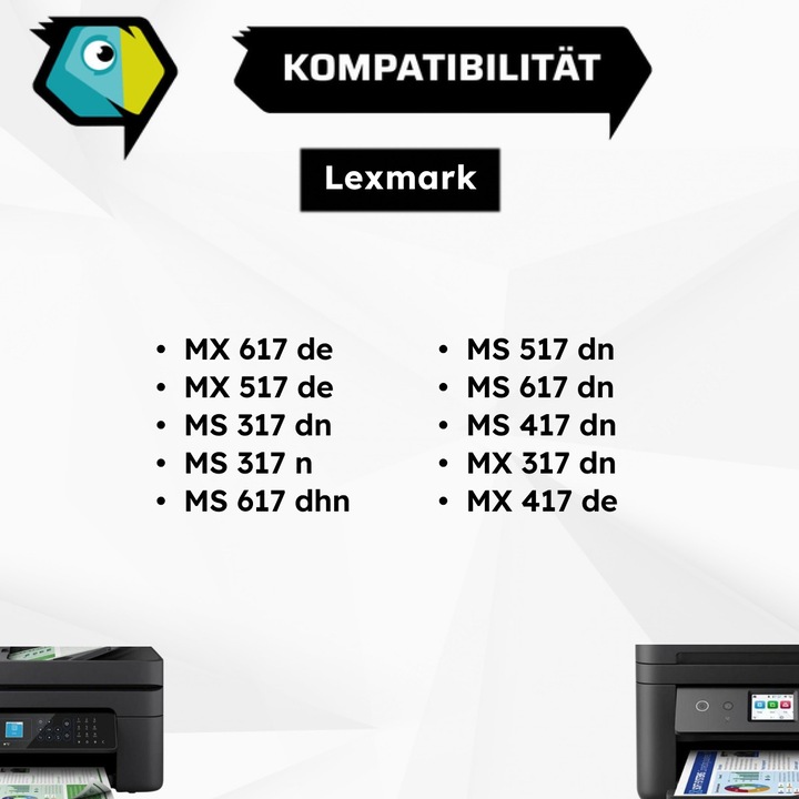 Produktbild Inkadoo Toner greenline ersetzt Lexmark 51B2000 Toner, schwarz Schwarz (BK)