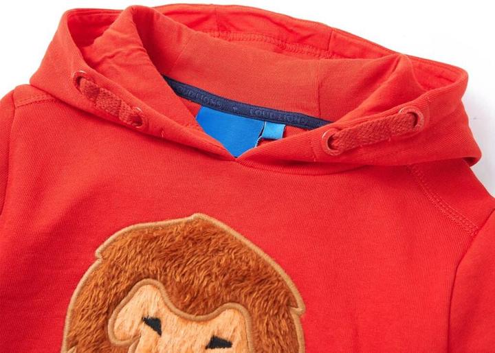 Produktbild VidaXL Kinder-Kapuzenpullover Rot 104,Material: 92 % Baumwolle. 8 (104)