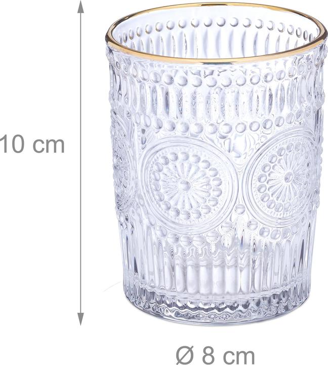 Produktbild Relaxdays 4x Trinkglas (0.30 l, 1 x)