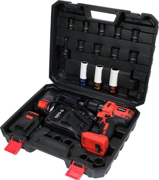 Produktbild Yato SCHLAGSCHRAUBER 18V LI-ION 1/2" 2x3,0Ah/21-Zellen SATZ