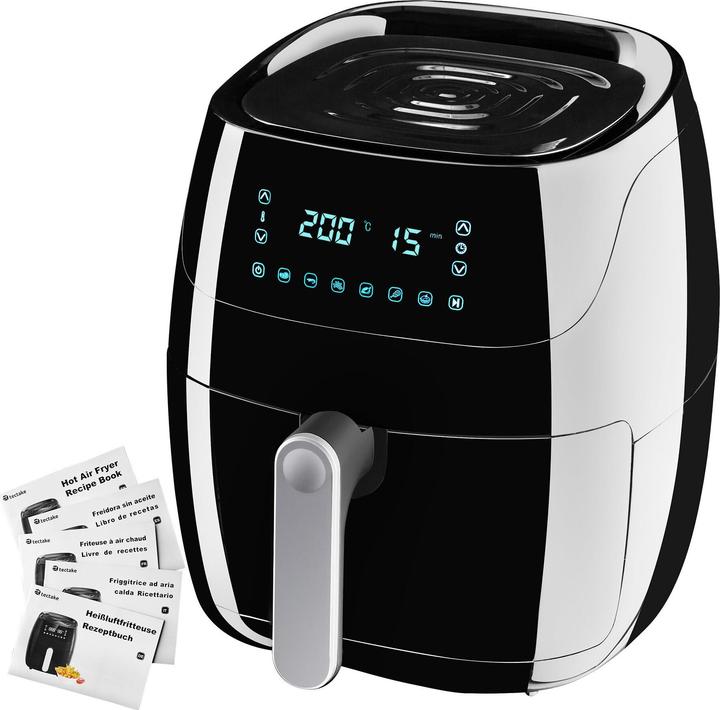 Actual product image tectake Air fryer Yaiza - 4.3 l capacity - Recipes booklet included