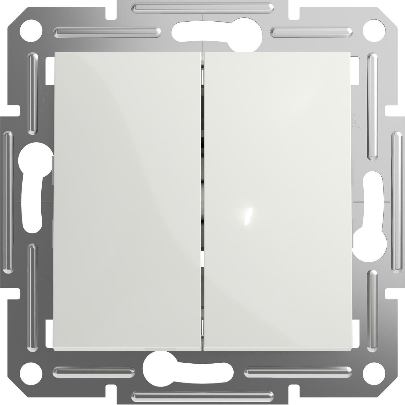 Thumbnail - Schneider Electric Serienschalter Asfora Weiss (RAL 9003) EPH0370121D, Taster + Schalter, Weiss