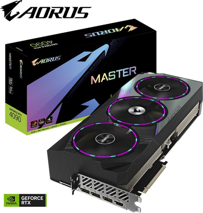 Actual product image Gigabyte GIGA VGA 24GB RTX4090 AORUS MASTER 24G 3xDP/3xHDMI AORUS GeForce RTX 4090 MASTER 24G (24 GB)