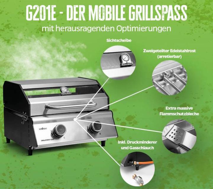 Actual product image Grillfürst G201E Portable v2 (4.40 kW)