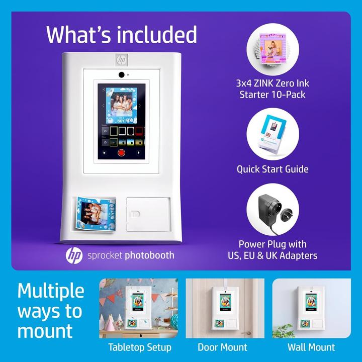 Actual product image HP Sprocket Photobooth
