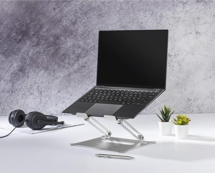 Actual product image Hama Aluminium", height-adjustable, tiltable, up to 40 cm (15.6