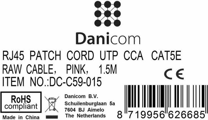 Produktbild Dsit CAT 5e Netzwerkkabel U/UTP (U/UTP, CAT5e, 1.50 m)