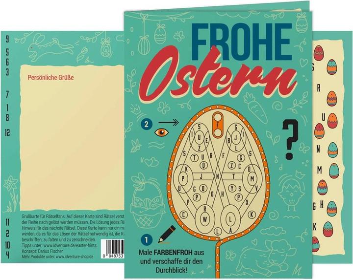 iDventure Buona Pasqua - Biglietto di auguri per la fuga (Tedesco)