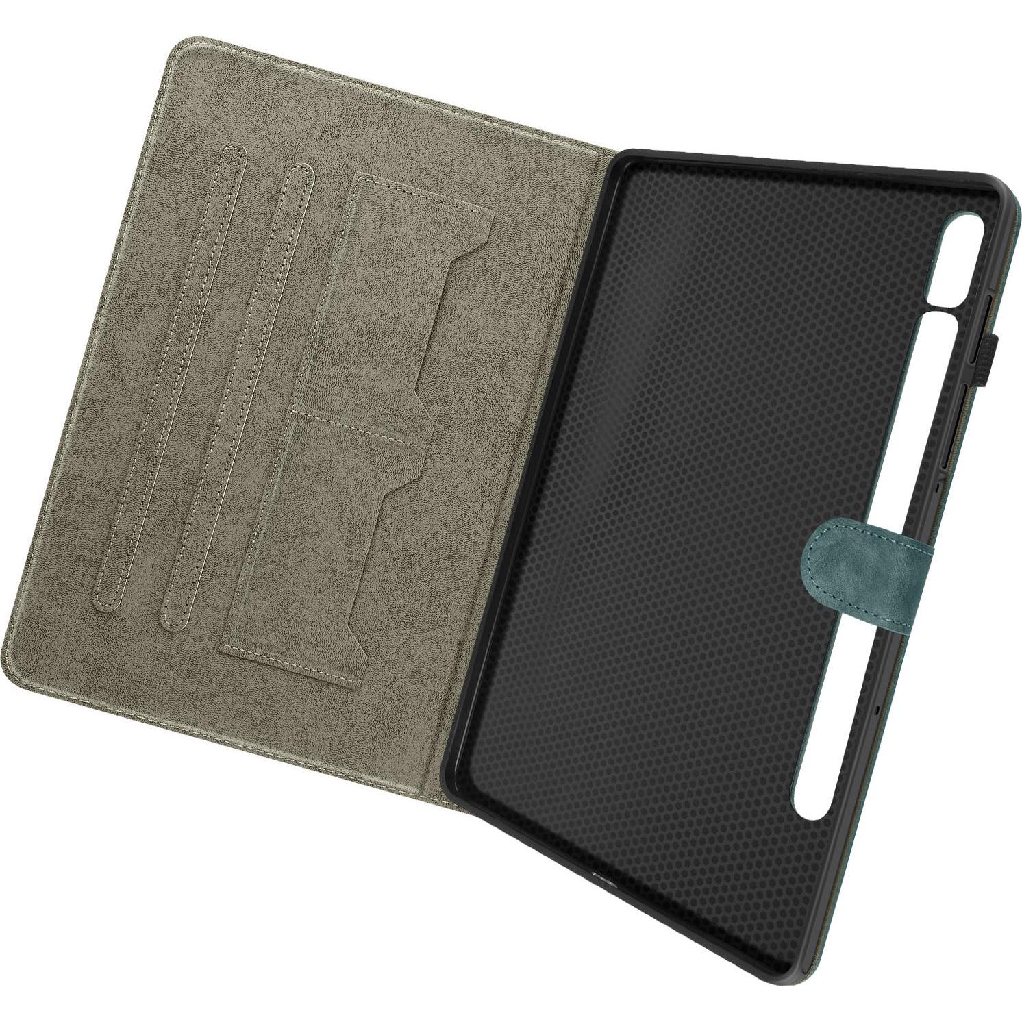 Thumbnail - Avizar Business Etui, Fächer und Standfunktion Series (Galaxy Tab S9 FE), Tablet Hülle, Grün