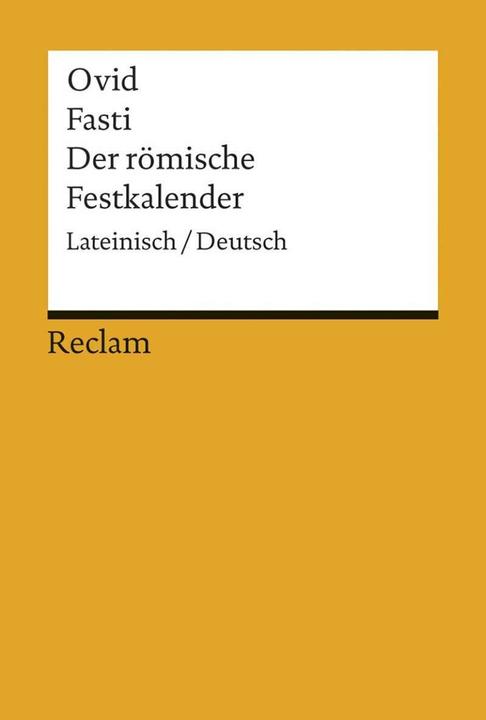 Image du produit Fasti / Der römische Festkalender (Allemand, 2014)