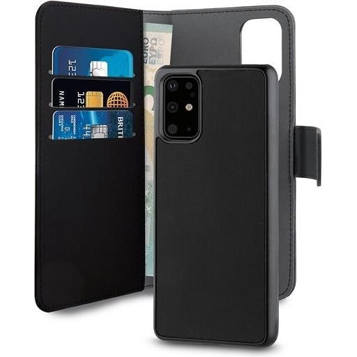 Puro Brieftasche - Hülle für Huawei P40, schwarz (Huawei P40), Smartphone Hülle, Schwarz
