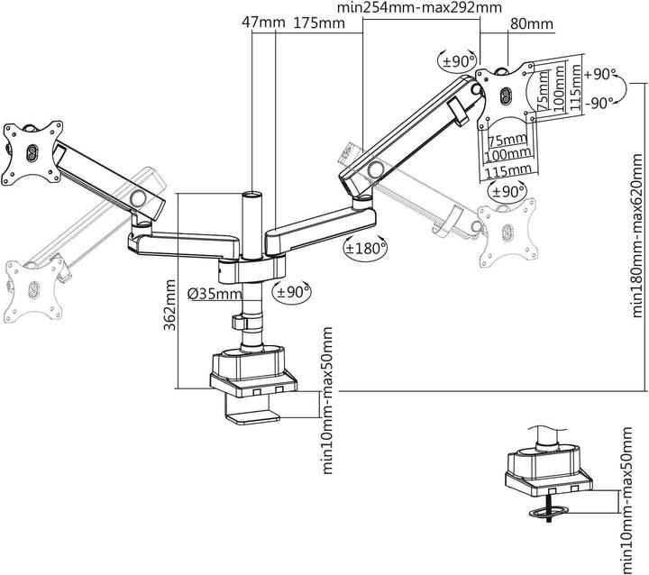 Immagine prodotto Maclean MC-812 (Tavolo, 32", 16 kg)