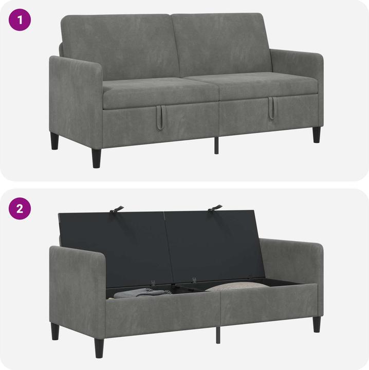 Produktbild vidaXL Sofa mit Stauraum (3-Sitzer)