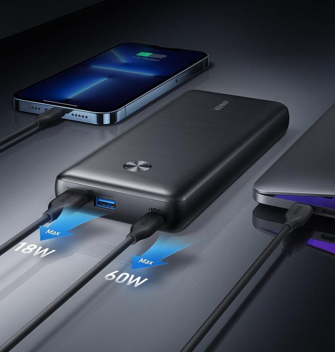 Actual product image Anker Powerbank 737 PowerCore 26K, 25600mAh (25600 mAh, 60 W, 94.72 Wh)