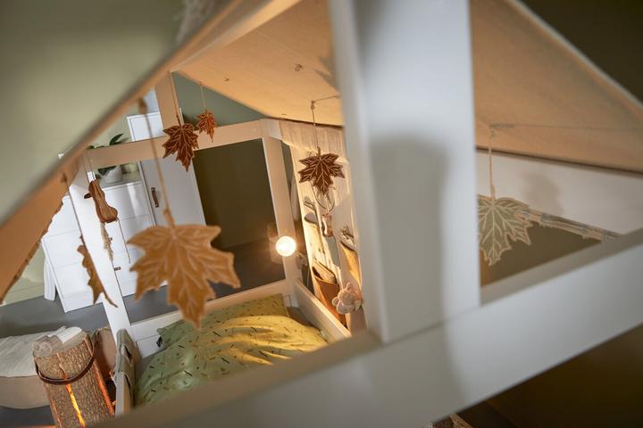 Produktbild Lifetime Kidsrooms 4 in 1 Bett Canoe Adventure mit Stoffdach,Rueckwand deluxe Lattenrost (90 x 200 cm)