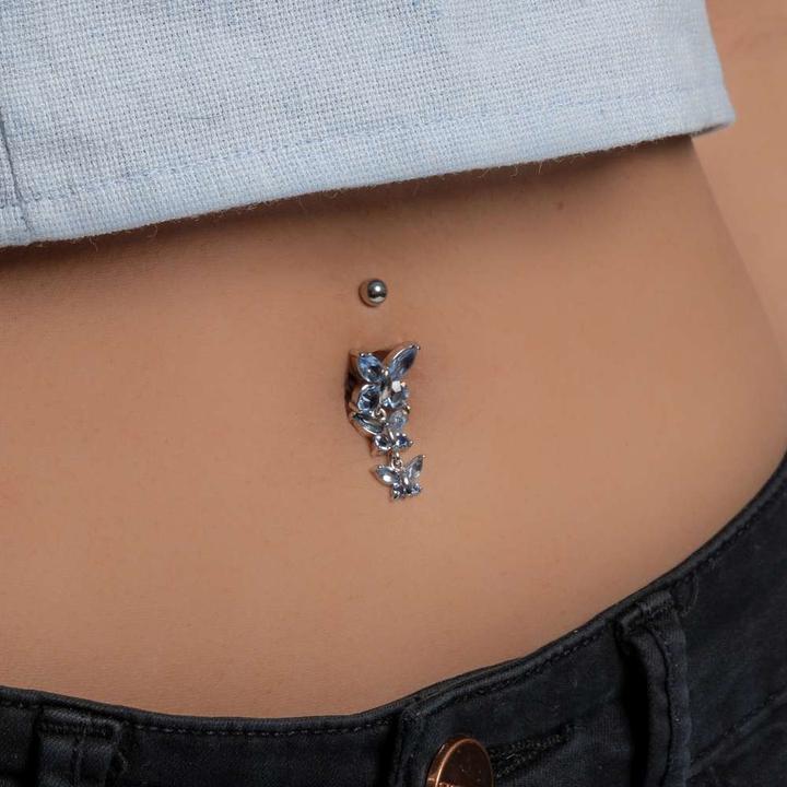 Image du produit Bijouteria Piercing nombril (Acier inoxydable, Laiton, Cristallin)