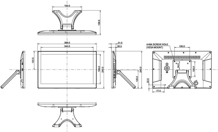 Produktbild iiyama ProLite T1624MSC-B1 (1920 x 1080 Pixel, 15.60")