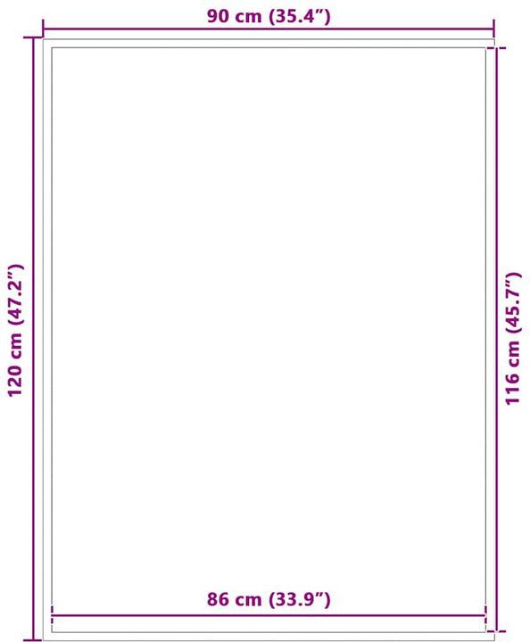 Actual product image vidaXL Marka (90 x 120 cm)