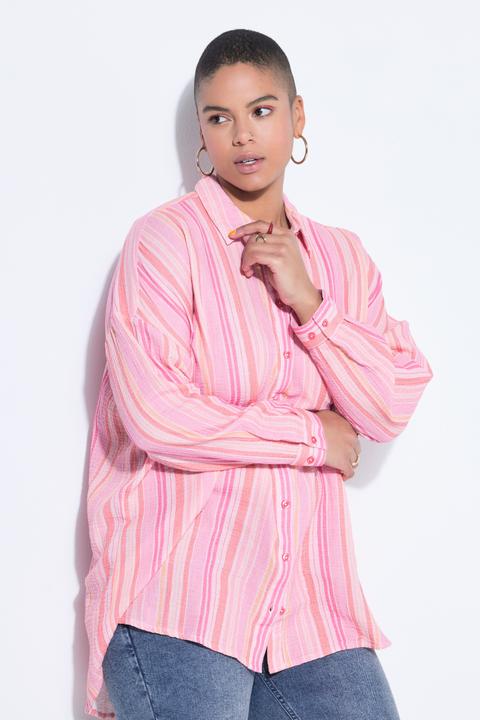 Immagine prodotto Studio Untold Camicia di mussola a righe dal taglio oversize con maniche lunghe (58, 60)