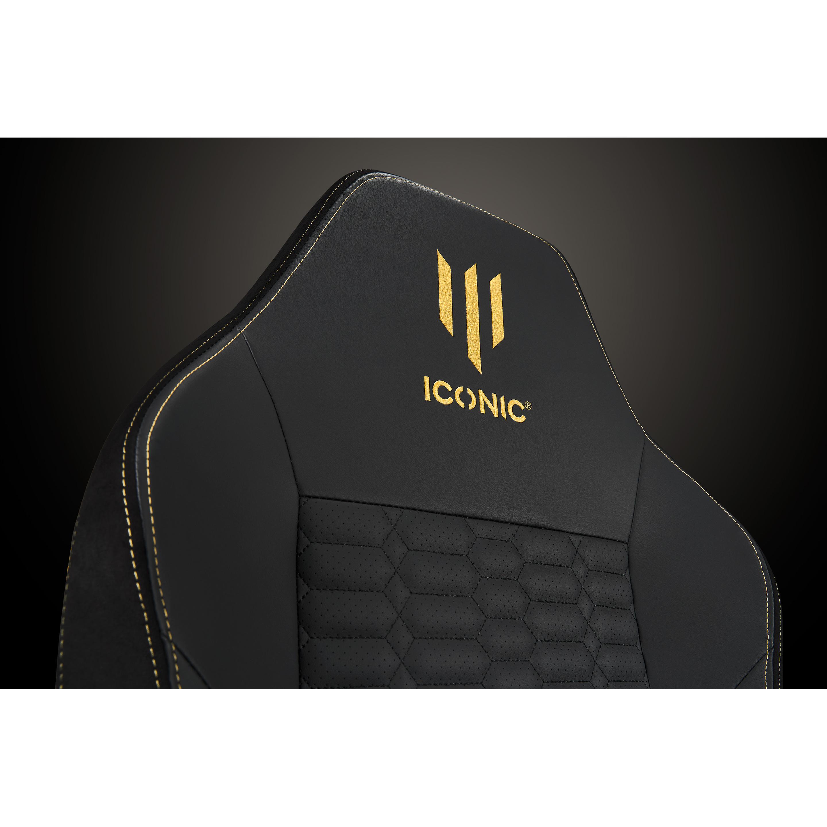 Thumbnail - Subsonic Apollon Classic / Gold Top Black seat + Gold logo, Gaming Stuhl, Schwarz