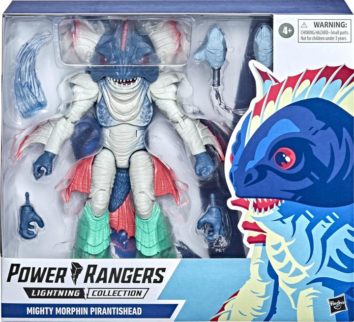 Image du produit Power Rangers Lightning Collection Mighty Morphin Pirantishead 17,5 cm grande figure d'action premium à