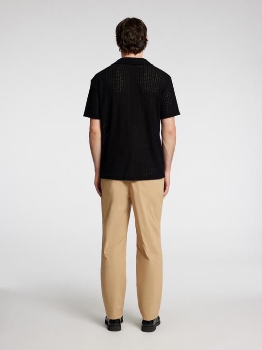 Image du produit Selected Jacquard Strick Kurzarmhemd (XL)