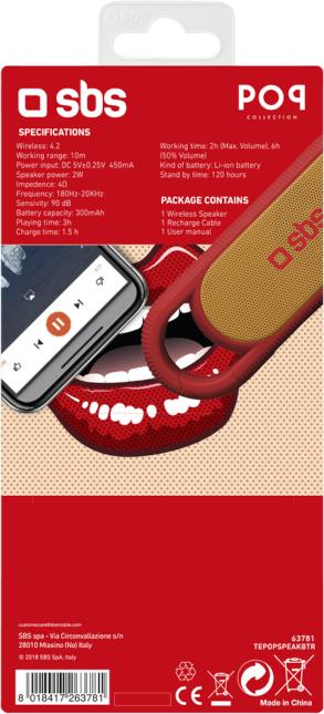 Actual product image SBS Wireless portable speaker (3 h)