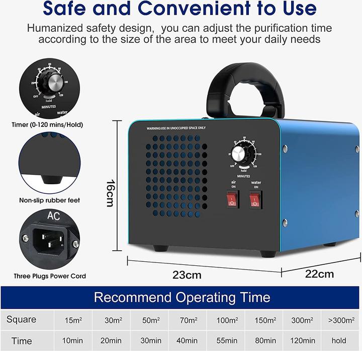 Actual product image Kinwodon Ozone generator air purifier