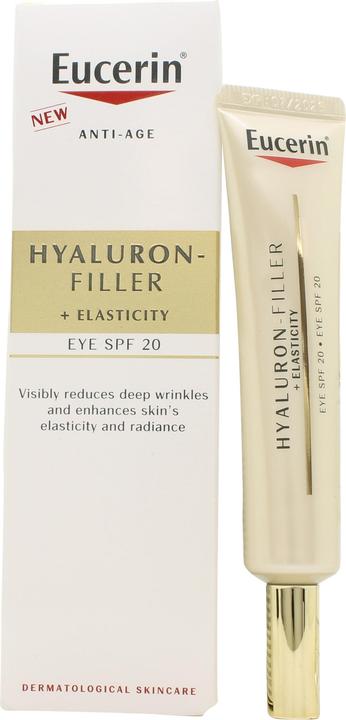 Produktbild Eucerin Hyaluron-Filler+Elasticity Eye Cream SPF15 15ml (Augenpflege Crème, 15 ml, Tag + Nacht)
