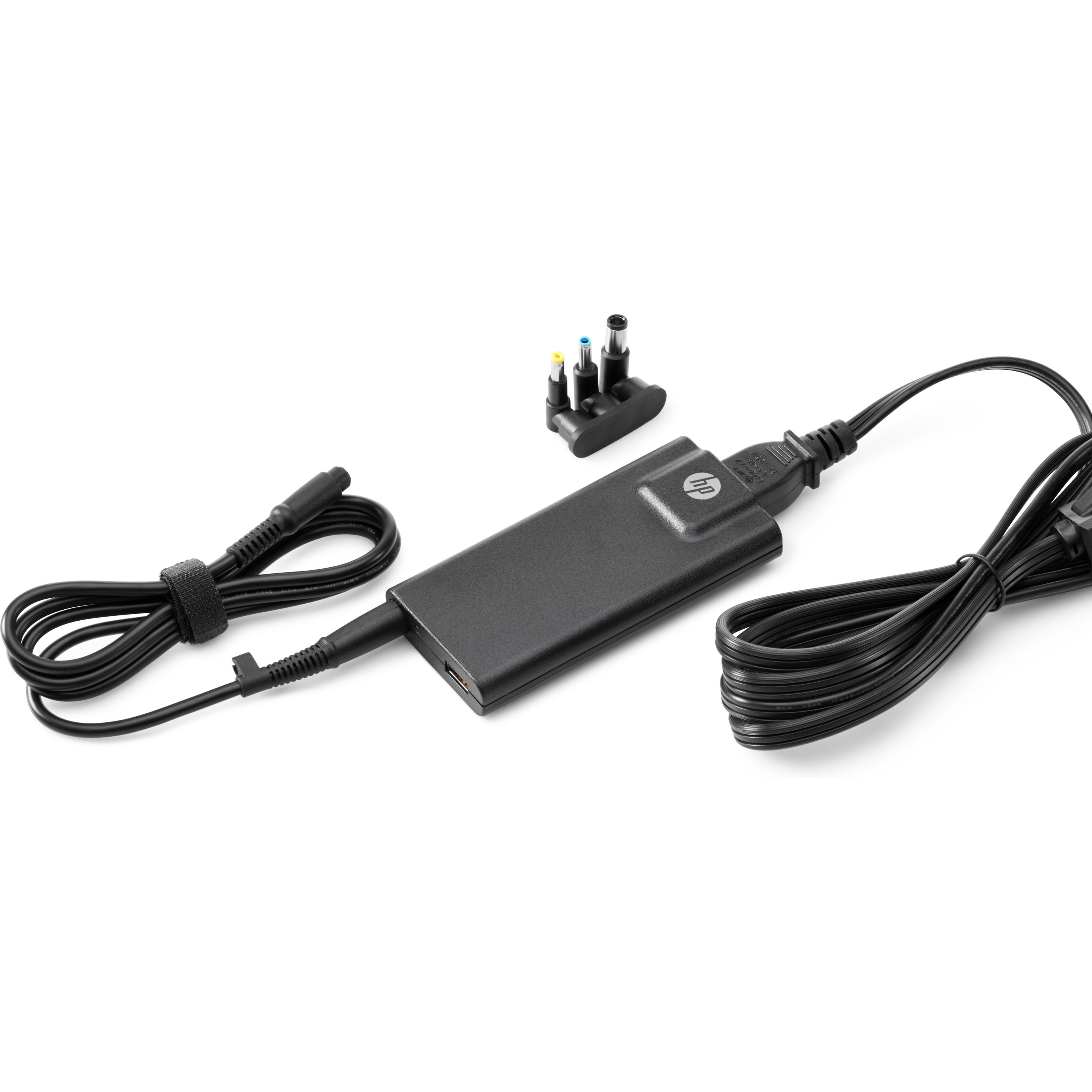 HP Slim Netzteil 65 Watt (65 W), Notebook Netzteil, Schwarz