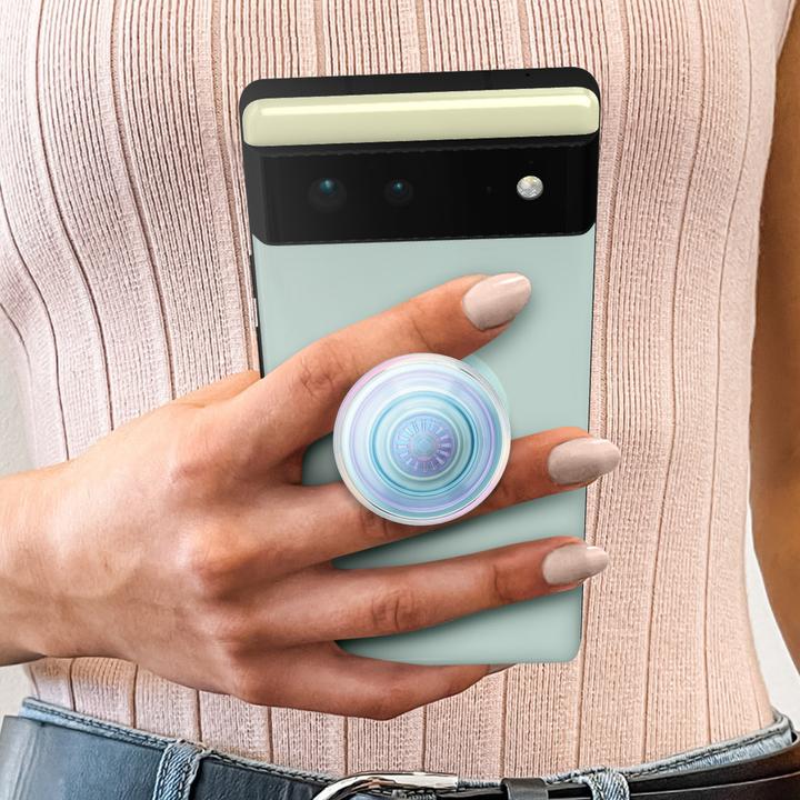 Produktbild PopSockets Clear Iridescent PopGrip