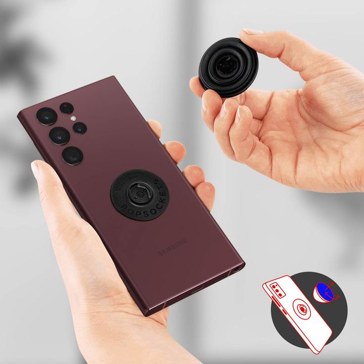 Actual product image PopSockets Backspin Aluminum PopGrip